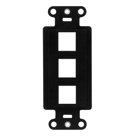 WP3413BK | 3-Port Decorator Outlet Strap Series