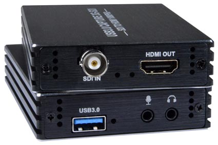3G-SDI to USB 3.0 Video Capture Device with HDMI Loopout