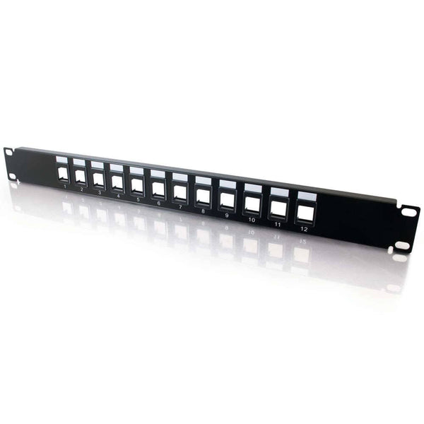CG03857 | 12-Port Blank Keystone/Multimedia Patch Panel Series