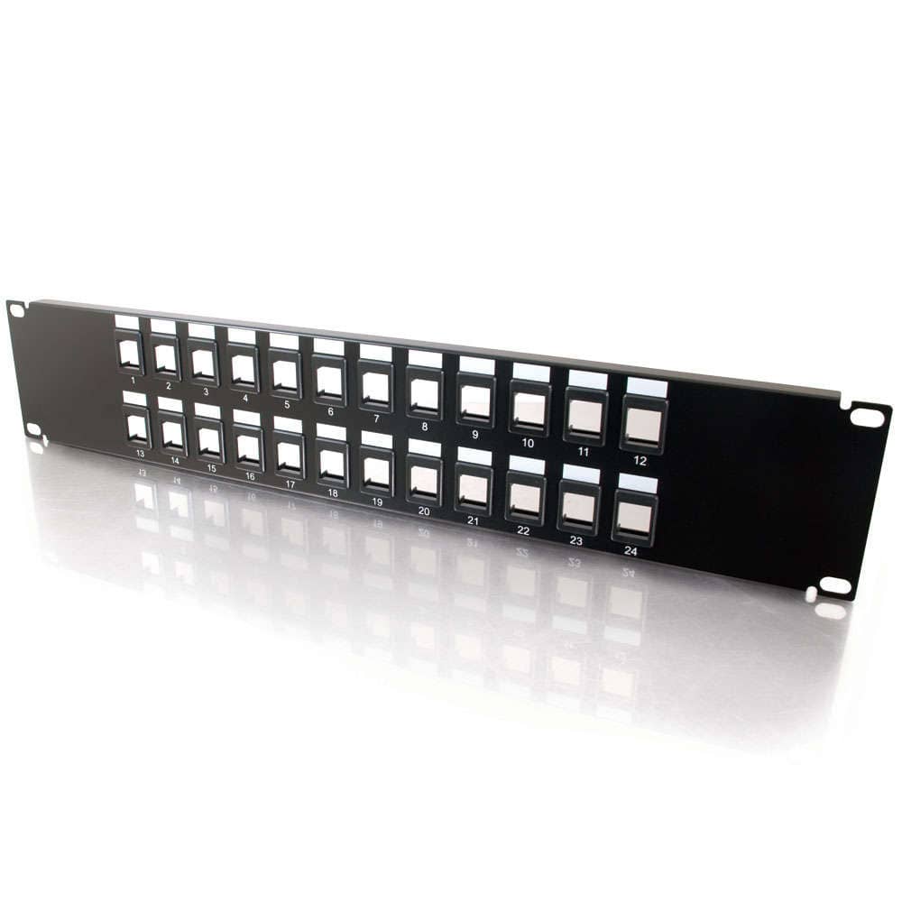 CG03859 | 24-Port Blank Keystone/Multimedia Patch Panel Series