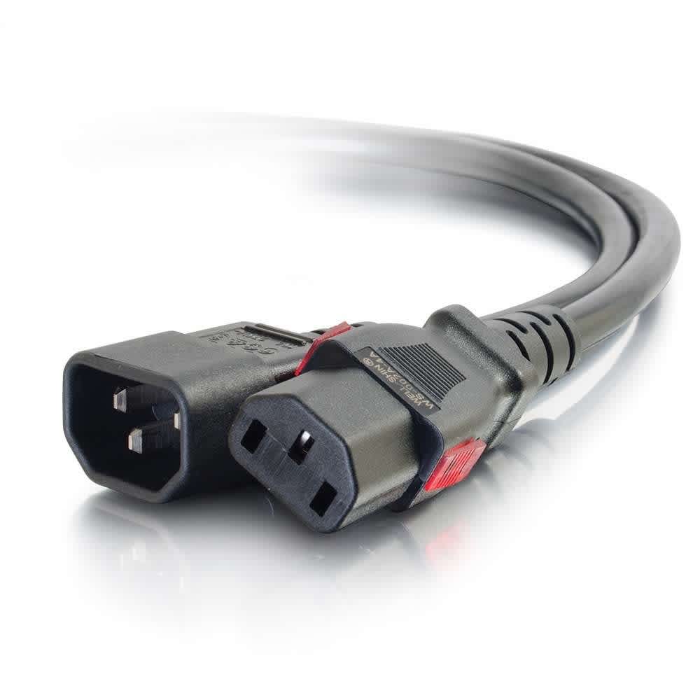 CG10361 | Locking C14 to C13 10A 250V Power Cord Black Series