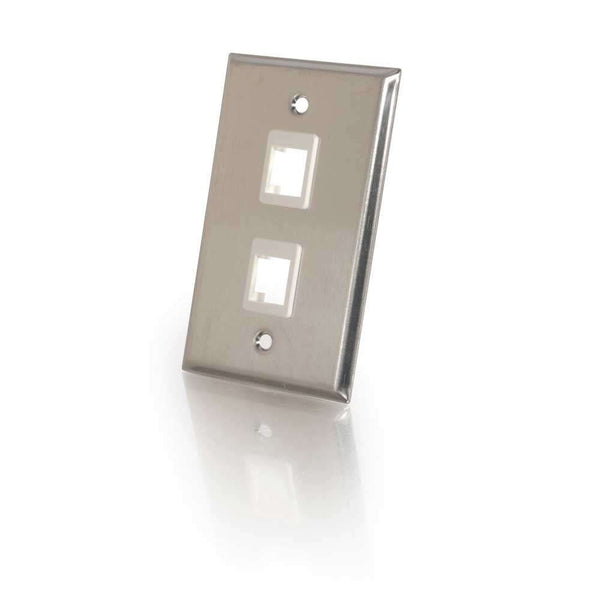 CG37094 | Two Port Keystone Single Gang Wall Plate Series