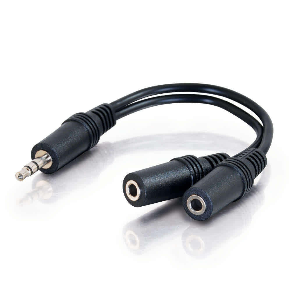 CG40426 | 6 Inch Value Series™ One 3.5mm Stereo Male To Two 3.5mm Stereo Female Y-Cable Series
