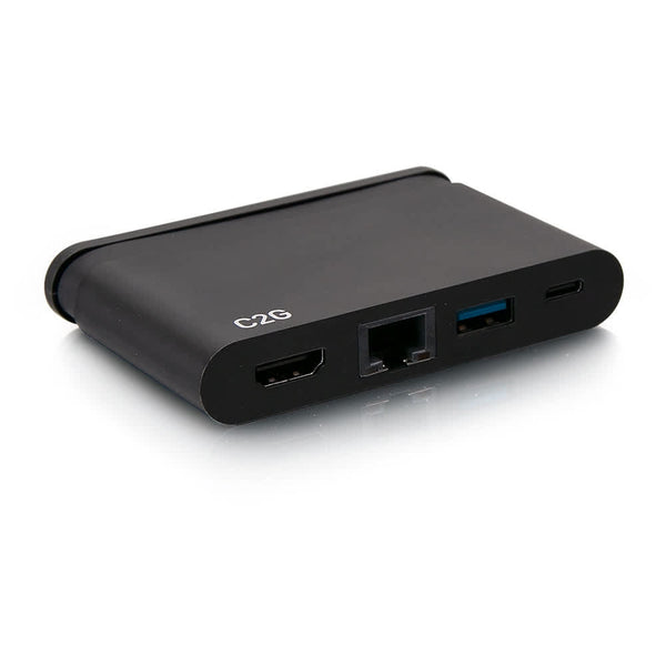 C2G54455 | USB-C® 4-in-1 Compact Dock with HDMI®, USB-A, Ethernet, and USB-C Power Delivery Series