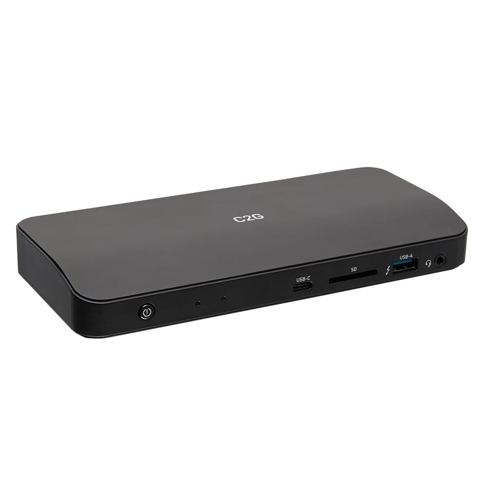 C2G54536 | Thunderbolt™ 3 USB-C 11-in-1 8K UHD Docking Station with DisplayPort, Ethernet, USB, SD Card Reader (TAA Compliant) Series