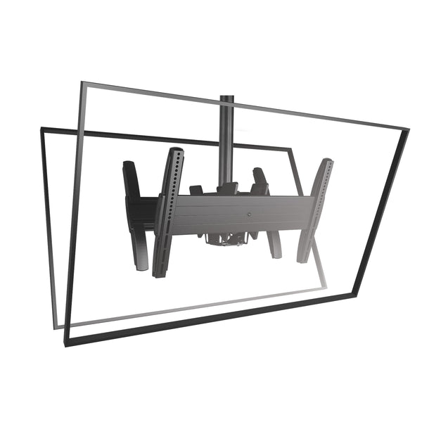 LCB1U | Fusion® Large Flat Panel Ceiling Mount-LCB Single Back-to-Back Display Series