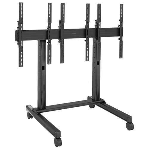 LVM3X1UP | Fusion® Micro-Adjustable Freestanding Video Wall Cart Solutions Series