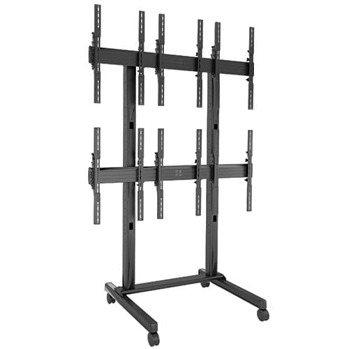 LVM3X2UP | Fusion® Micro-Adjustable Freestanding Video Wall Cart Solutions Series