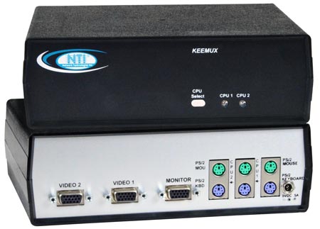 2-Port VGA PS/2 KVM Switch