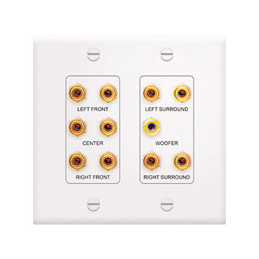 F9004WH | 5.1 Home Theater Outlet Straps Series