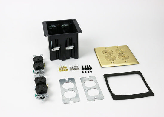 WMFB2DR2B | WMFB2DR2 Series Two Gang Floor Box Assembly Series