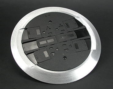 RC4CTCAA | RC4 Multi-Service Poke-Thru Finish Flange and Slide Holder Assembly Series