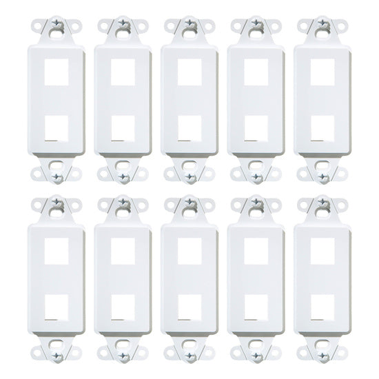 WP3412WH10 | 2-Port Decorator Outlet Strap Series