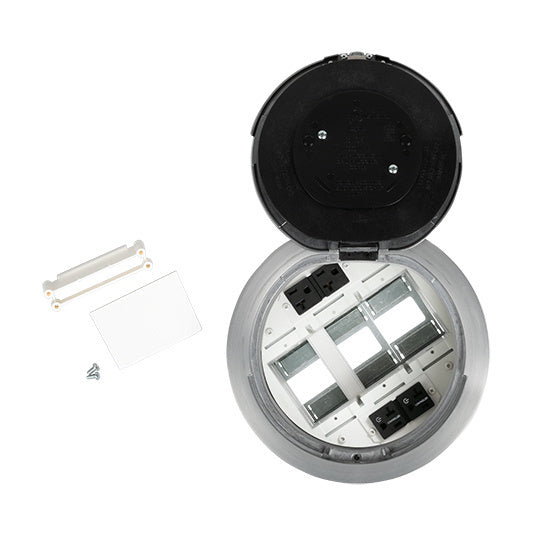 8ATC2PCRAA | 8AT2PRCAA 8 inch Prewired Flush Brush Alum Assembly Marked Controlled BK CKT Series