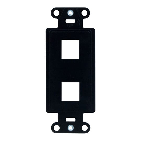 WP3412BK | 2-Port Decorator Outlet Strap Series