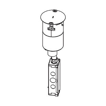 4STC | 4AT Recessed Unwired Poke-Thru Stem Assembly Series