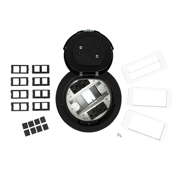 6AT2PBK3H | 3-Hour Fire Classified 6 inch Recessed Unwired Poke-Thru Assembly Series