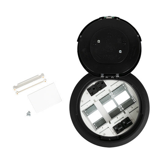 8ATC2PCRBK | 8AT2PRCAA 8 inch Prewired Flush Brush Alum Assembly Marked Controlled BK CKT Series
