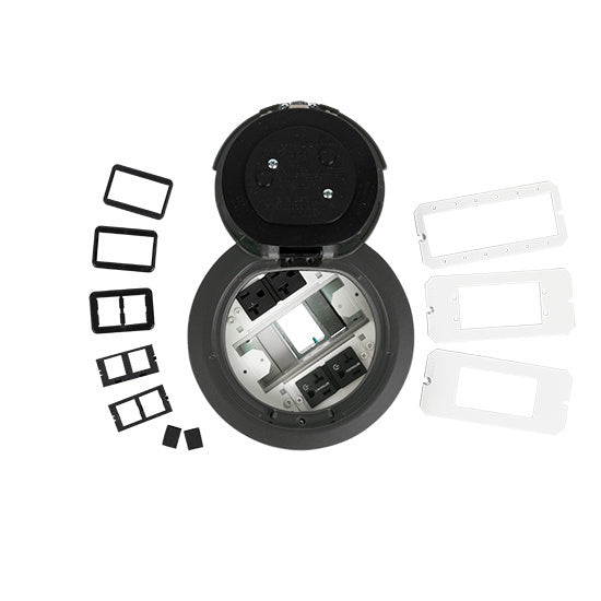 6ATC2PCRGY | 6AT 6 inch Prewired Flush Brush Alum Assembly Marked Controlled Series