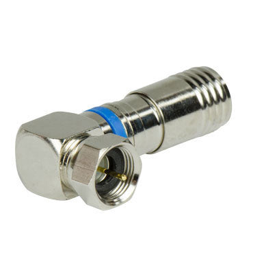 AC300110 | Compression RG6U/Quad Right Angle Plug - 10 Pack Series