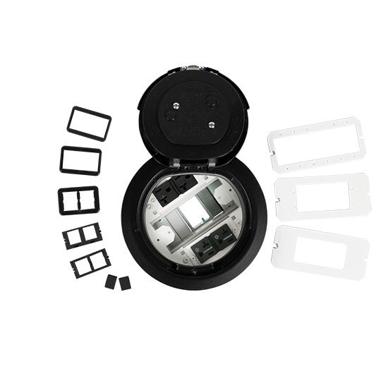 6ATC2PCRBK | 6AT 6 inch Prewired Flush Brush Alum Assembly Marked Controlled Series