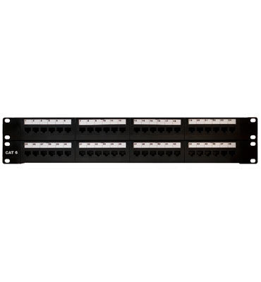 48845CC6 | Cat6 48-Port Rack Mount Patch Panel Series