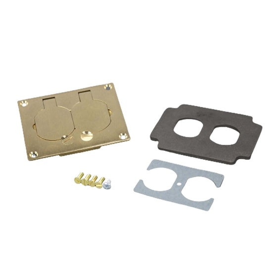 828R | 828R Omnibox Rectangular Brass Duplex Cover Plate Series