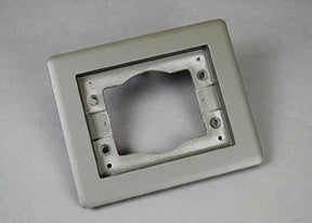 817TCAL-GY | Omnibox Two Gang Rectangular CarpetTile Flange Series