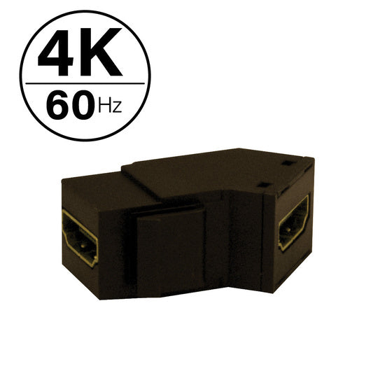 WP124KBR | 4K HDMI Coupler Keystone Insert Series