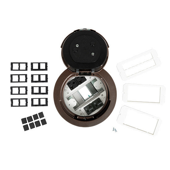 6AT2PCRBZ | 6AT 6 inch Prewired Flush Brush Alum Assembly Marked Controlled Series