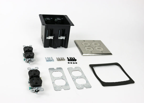 WMFB2DR2N | WMFB2DR2 Series Two Gang Floor Box Assembly Series
