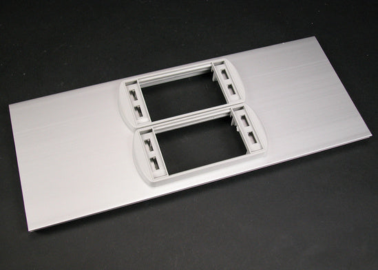 AL5256-ACT2LP | AL5200 Large Multi-Channel Raceway Device Cover Plate With Two Low Profile Adapters Series