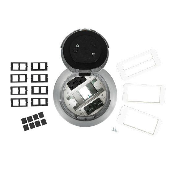 6AT2PCRAA | 6AT 6 inch Prewired Flush Brush Alum Assembly Marked Controlled Series