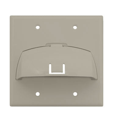 WP9002WH | Double Gang Hinged Bullnose Wall Plate Series
