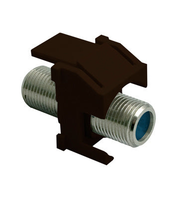 WP3481BR | Recessed Nickel Self-Terminating F-Connector Keystone Insert Series