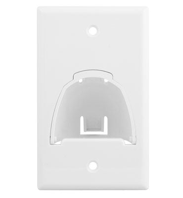 WP9001WH | Single Gang Hinged Bullnose Wall Plate Series