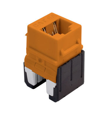 WP346AOR | Cat6a Quick Connect RJ45 Keystone Insert Series