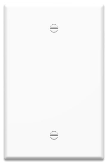 WP3300WH | 1-Gang Blank Oversized Wall Plate in White Series