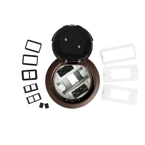 6ATC2PCRBZ | 6AT 6 inch Prewired Flush Brush Alum Assembly Marked Controlled Series