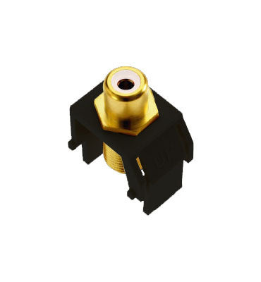 WP3461BK | RCA to F-Connector Keystone Insert Series