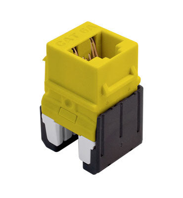 WP346AYE | Cat6a Quick Connect RJ45 Keystone Insert Series