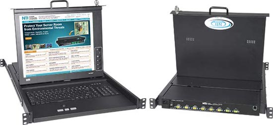 17 inch VGA SUN USB KVM Drawer with 8-Port High Density Switch & Numeric Keypad