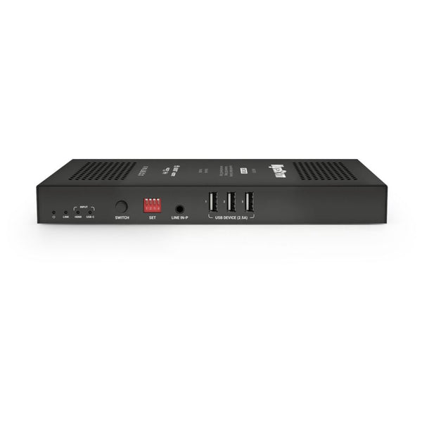 4K60Hz HDBaseT 3.0 Transmitter, HDMI & USB-C input, PoH, USB2.0, RS232 passthrough
