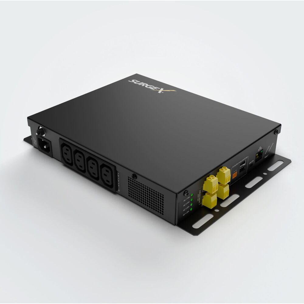 AC/DC MultiStage Surge Suppression, 4 IEC 120V/15A(AC), (4) 12V DC Ports, (2) 2.5 USB Ports