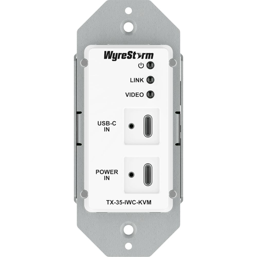 USB C Single Gang In-Wall HDBT Transmitter