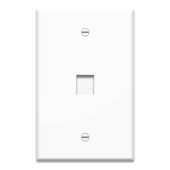 WP3301WH | 1-Gang 1-Port Oversized Wall Plate Series