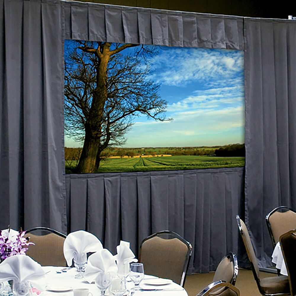Da-Lite 92112 — Heavy Duty Fast-Fold Deluxe Complete Screen - 16:9 HDTV Format Da-Tex (10' Diagonal, 11' x 19')