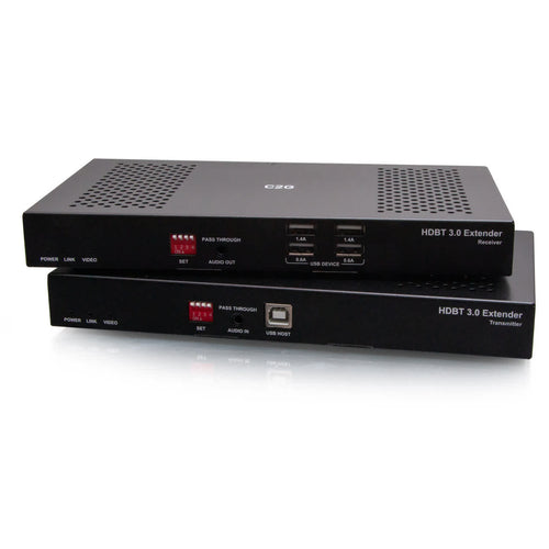 C2G30055 | HDMI HDBaseT + USB-B to A + RS232 Over Cat Extender Box TX to Box RX (18Gbps) 4K 60Hz up to 328ft Series