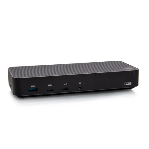 C2G54538 | USB-C® 11-in-1 Hybrid DisplayLink and DP Alt Mode Triple 4K Docking Station with HDMI®, DisplayPort™, Ethernet, USB, 3.5mm Audio and Power Delivery up to 100W Series