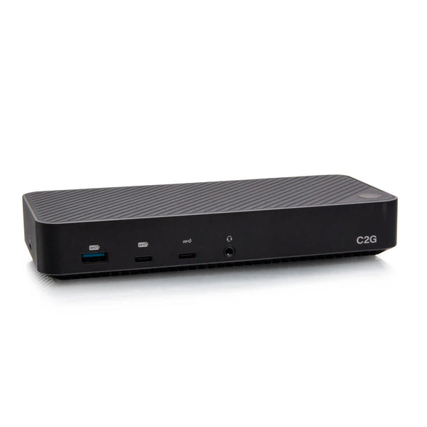 C2G54538 | USB-C® 11-in-1 Hybrid DisplayLink and DP Alt Mode Triple 4K Docking Station with HDMI®, DisplayPort™, Ethernet, USB, 3.5mm Audio and Power Delivery up to 100W Series